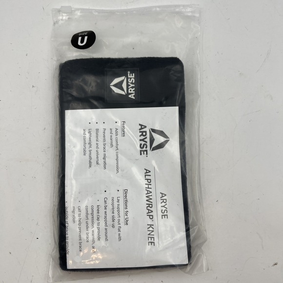 New Aryse AlphaWrap Knee Wrap Compression Adult U Universal Fit AY-97 - Picture 4 of 5